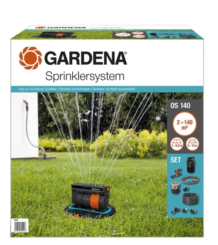 GARDENA Complete Set Met Verzonken Zwenksproeier OS 140