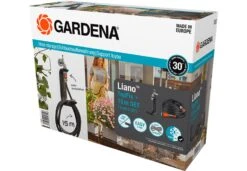 GARDENA Liano™ TapFix Slanghouder + 15 M Liano™ Textielslang