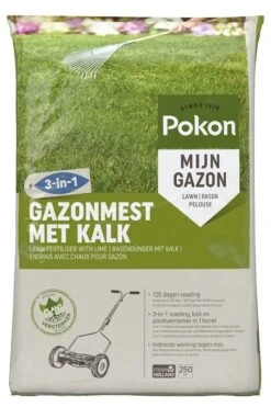 Pokon Gazonmest Met Kalk 3-in-1 250m2